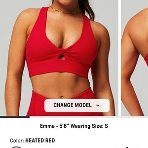 FABLETICS Oasis Rib Twist Medium Impact Sports Bra size M